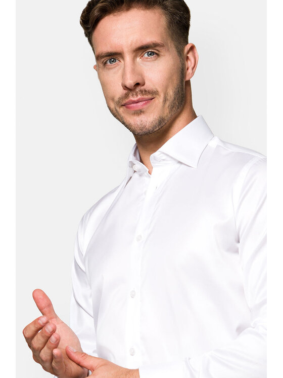 Lancerto Lancerto Koszula Giorgio KO073122000008 Biały Slim Fit