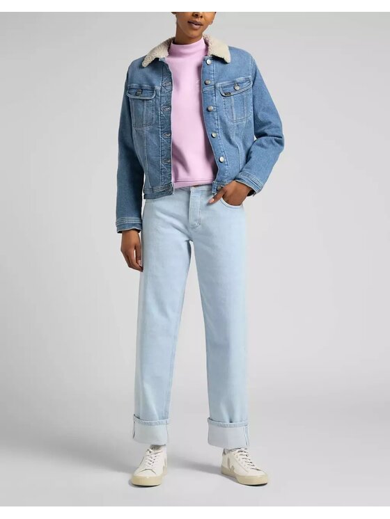 Lee Lee Kurtka damska SHERPA RIDER Niebieski Regular Fit
