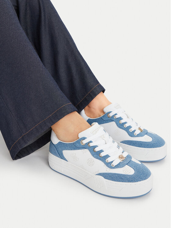 Guess Sneakers FLPSW4 DEN12 Alb