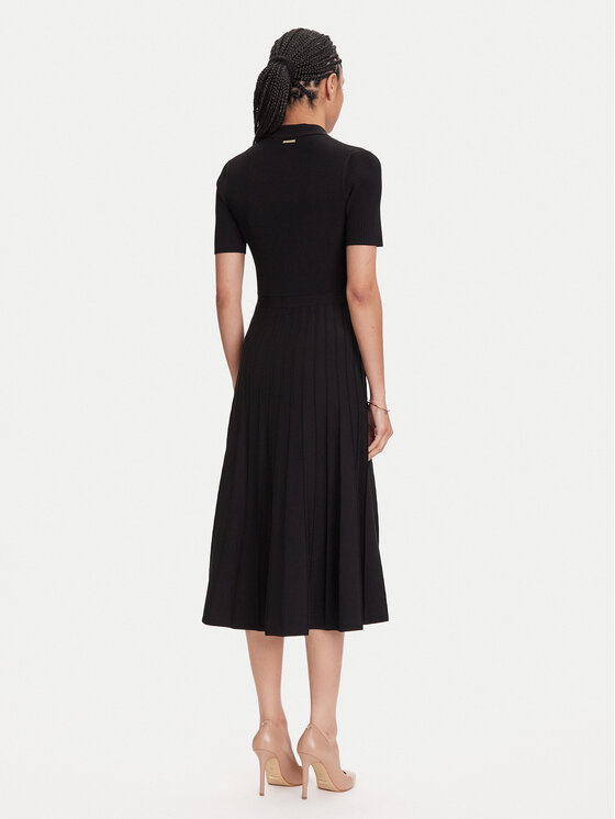 MICHAEL Michael Kors Rochie tricotată MT5834F33D Negru Regular Fit