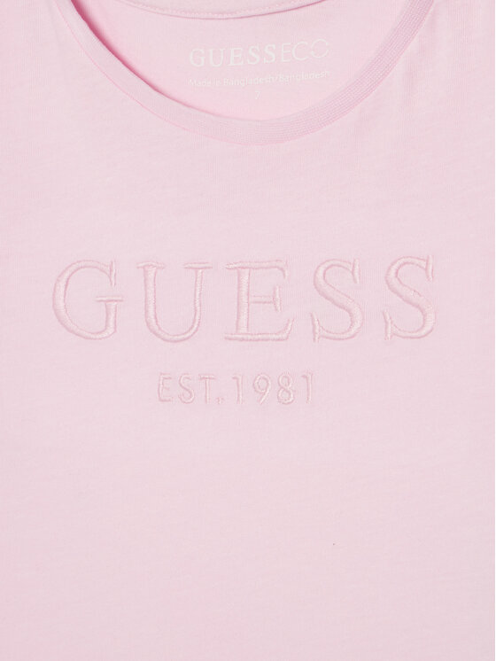 Guess Guess T-Shirt J6GI17 K8HM4 Ροζ Regular Fit