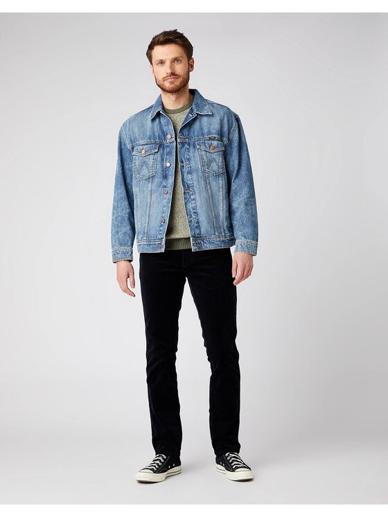 Wrangler Wrangler Pantaloni di tessuto TEXAS SLIM Blu Slim Fit
