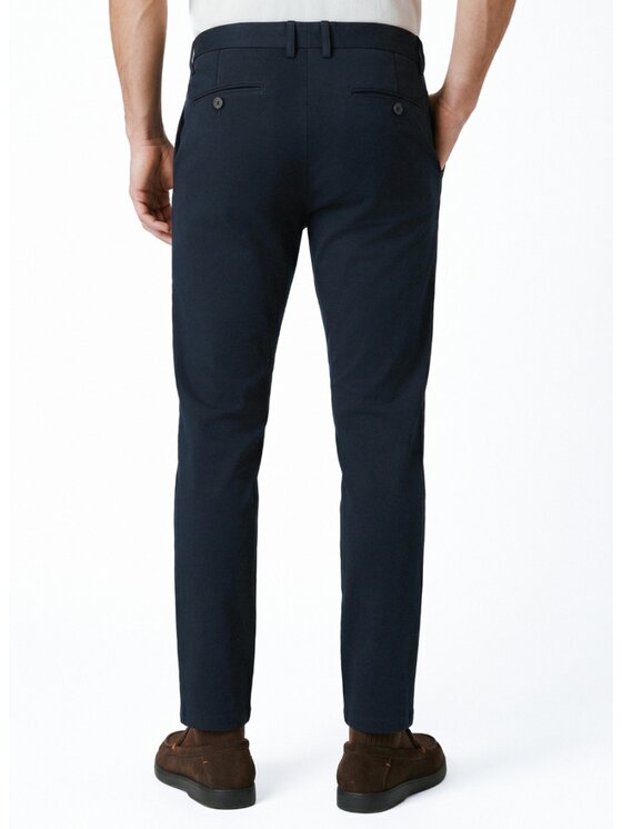 Pako Lorente Pako Lorente Chinosy P26WB-WX-002 Granatowy Slim Fit