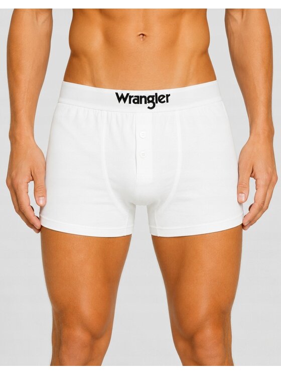Wrangler Wrangler Bokserki Tain 3 Pack Cotton Elastane Button Fly Trunks Kolorowy