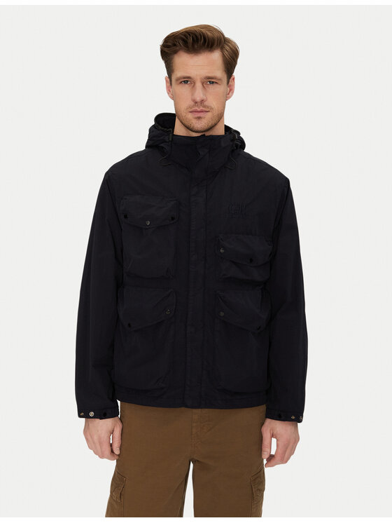 C.P. Company Prechodná bunda 18CMOW050A005991G Tmavomodrá Regular Fit