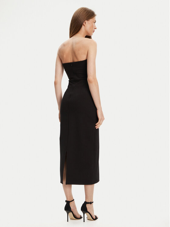 STAUD STAUD Abito da cocktail Brooke R24F2171KP Nero Slim Fit