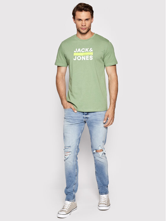 T-shirt Dan 12213767 Verde Regular Fit