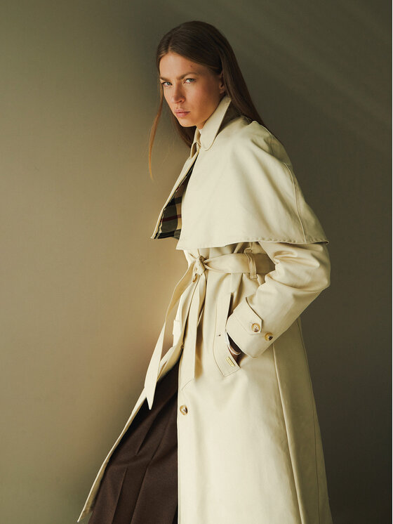 Hunter Hunter Тренч Keltie HARW0014251 Бежов Regular Fit