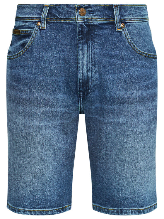 Wrangler Wrangler Szorty jeansowe Texas W11CU542Q 112126020 Niebieski Regular Fit