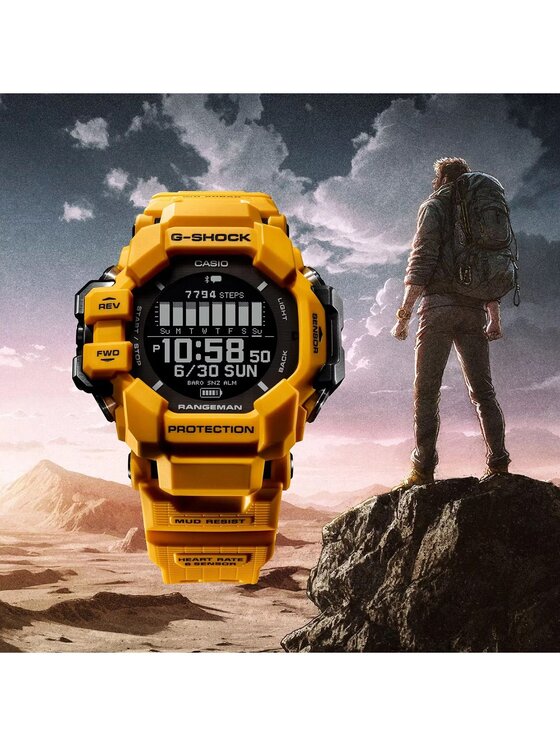 Casio Casio Hodinky GPR-H1000-9ER Žltá