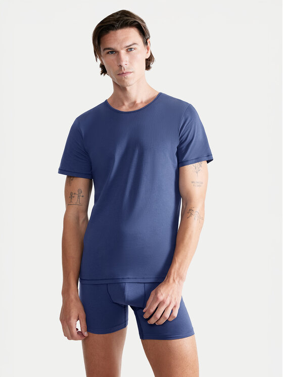 Sloggi Canottiera 10222373 Blu Slim Fit, taglia : M