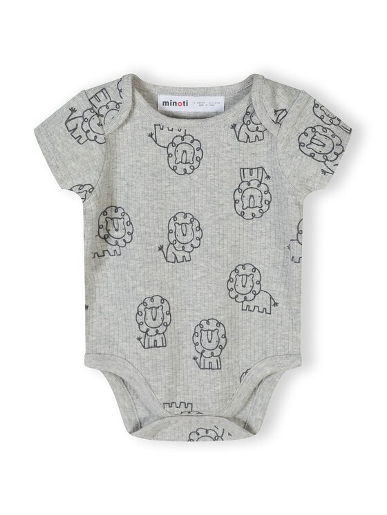 minoti minoti Body 28BABYRIB28 Niebieski Regular Fit