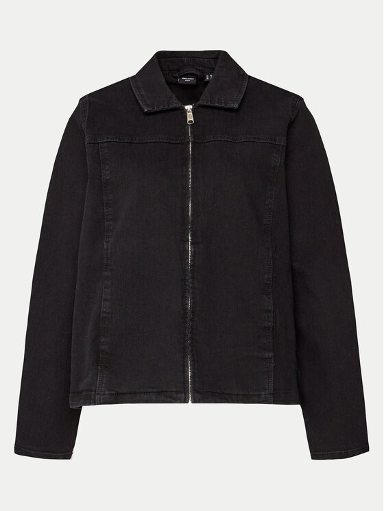 Vero Moda Curve Vero Moda Curve Jeansjacke 10307413 Schwarz Regular Fit