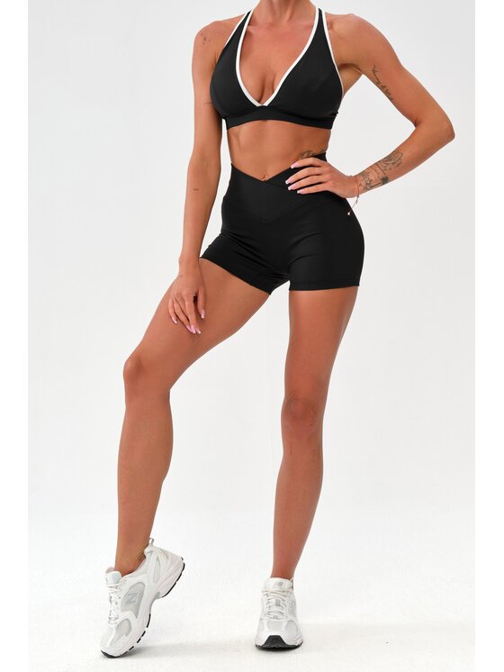 ROUGH RADICAL ROUGH RADICAL Pantaloncini sportivi MOCHA ACTIVE SHORTS Nero Slim Fit