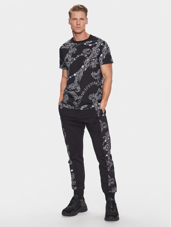 Versace Jeans Couture Versace Jeans Couture Donji dio trenerke 75GAA3C0 Crna Regular Fit