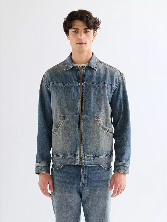 Wrangler Wrangler Giacca di jeans RAILRIDER JACKET Grigio Regular Fit