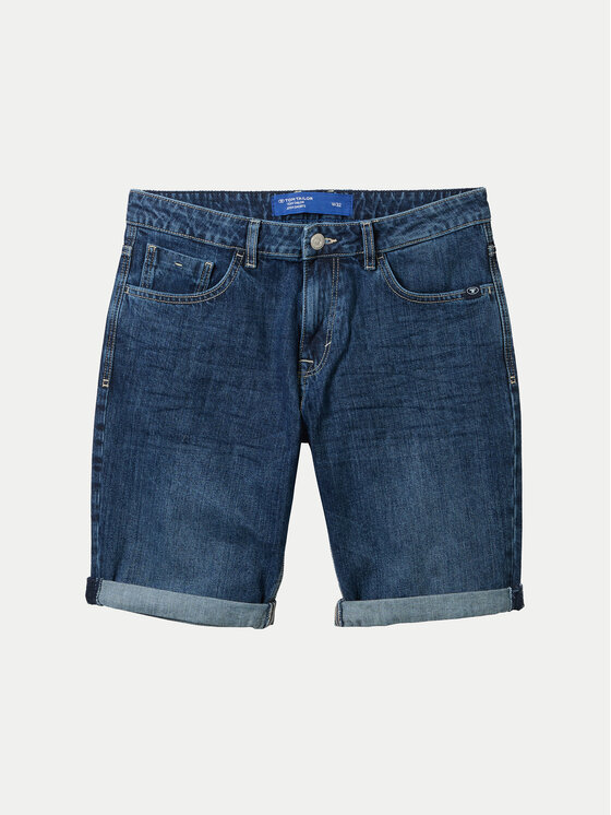 Tom Tailor Tom Tailor Džínsové šortky 1040194 Tmavomodrá Regular Fit
