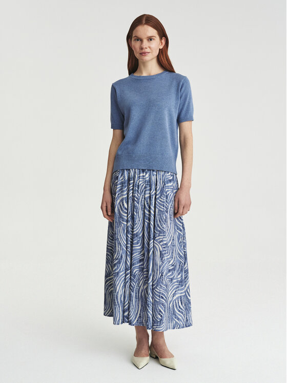 TATUUM TATUUM Bluzka FLOM Niebieski Loose Fit