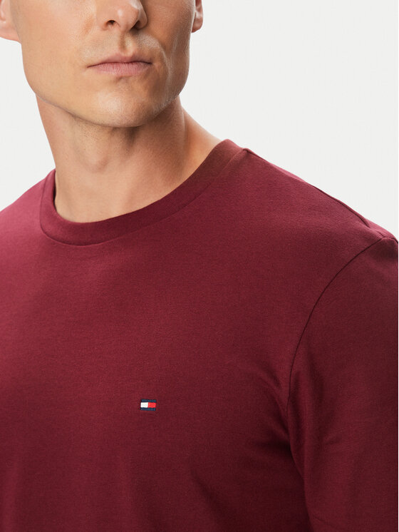 Tommy Hilfiger Tommy Hilfiger T-Shirt Ess Seasonal MW0MW39995 Μπορντό Regular Fit