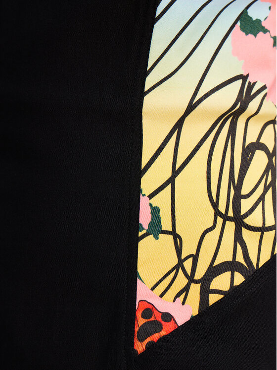 Desigual Desigual Sommerkleid MONSIEUR CHRISTIAN LACROIX Marbella 24SWVW75 Schwarz Slim Fit