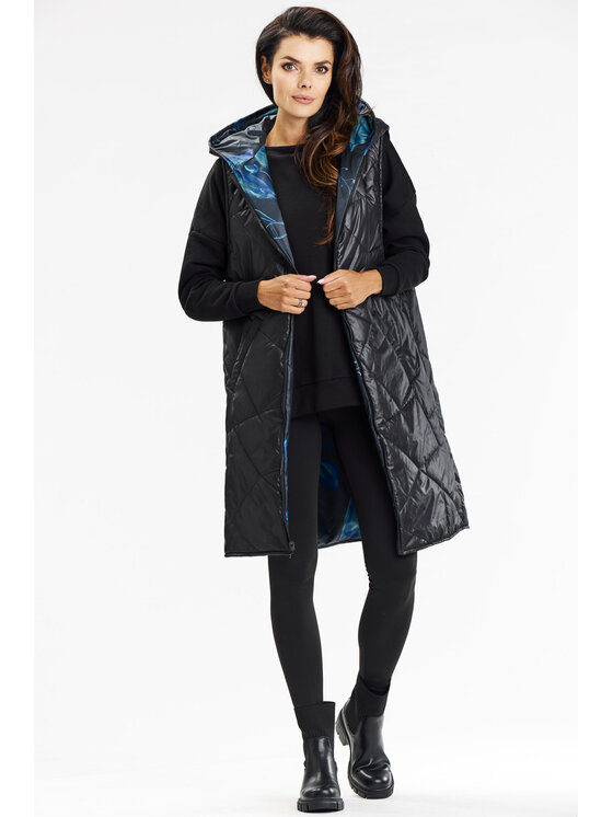Awama Awama Gilet A683 Nero Basic Fit