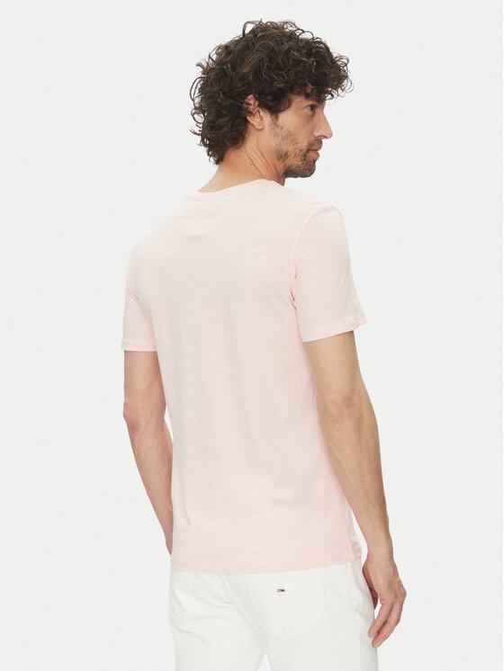 Tommy Jeans Tommy Jeans Póló Jaspe DM0DM20364 Rózsaszín Slim Fit