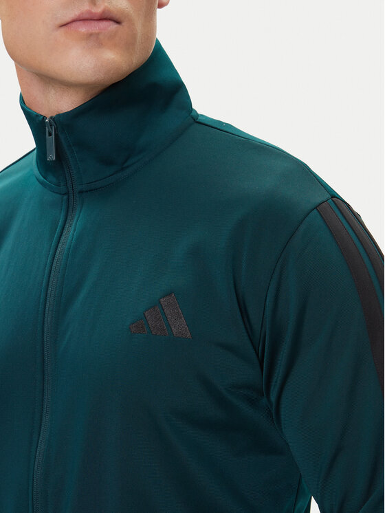 adidas adidas Trenerka Basic 3-Stripes JX5502 Zelena Regular Fit