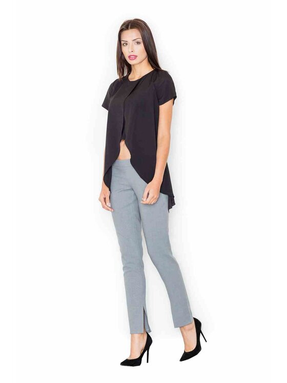 FIGL FIGL Halenka M465 Černá Regular Fit