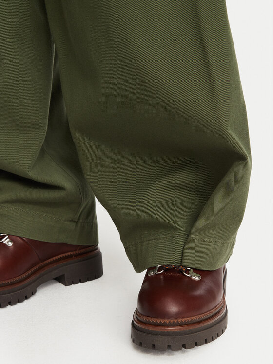 Weekend Max Mara Weekend Max Mara Штани з тканини Bacca 2625136111 Хакі Relaxed Fit