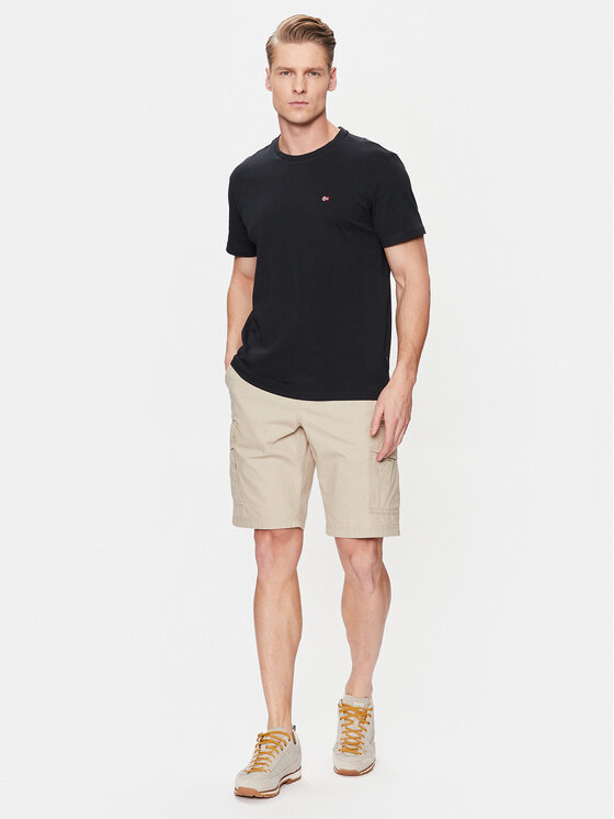 Napapijri Napapijri T-Shirt Salis NP0A4H8D Černá Regular Fit