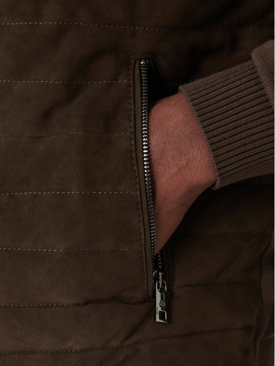 Milestone Milestone Μπουφάν δερμάτινο MSTurner 531624 60705 Καφέ Regular Fit