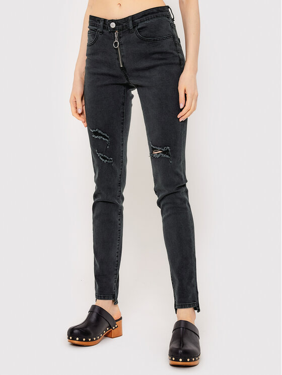Brave Soul Jeans hlače LJN-398JULIA Črna Skinny Fit