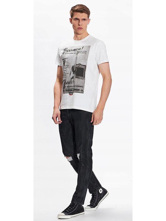 Wrangler Wrangler Jeansy Larston Czarny Slim Fit