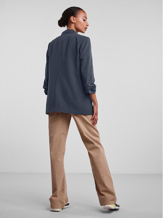 Pieces Pieces Marynarka 17090996 Granatowy Regular Fit