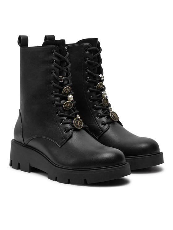 TWINSET TWINSET Žygio batai 242TCP054 Juoda
