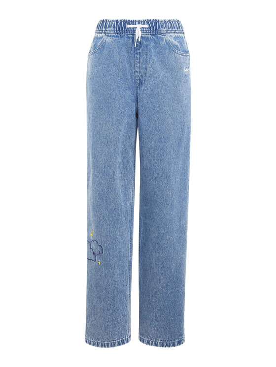 adidas adidas Farmer Adidas Care Bears Loose Denim Pants KU8337 Kék Regular Fit