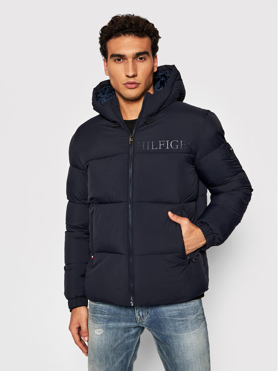Tommy Hilfiger Tommy Hilfiger Ziemas jaka High Loft MW0MW19656 Tumši zils Regular Fit
