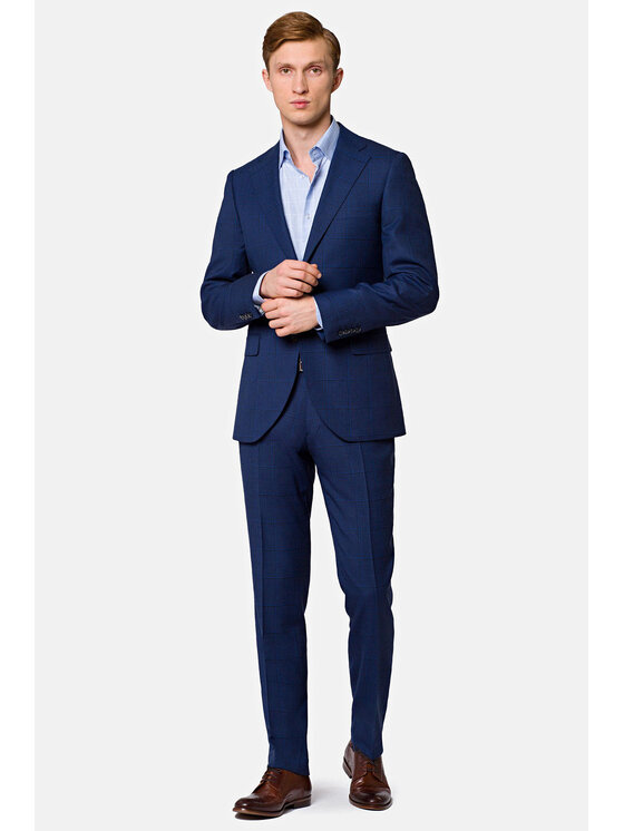 Lancerto Lancerto Garnitur Bangkok Granatowy Regular Fit