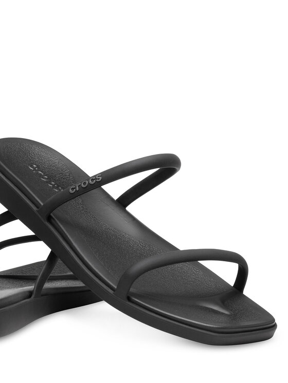 Crocs Crocs Šlepetės Miami Two Strap Sandal 209795 Juoda
