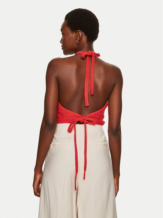 STAUD STAUD Блузка Lori R24P3136CA Червоний Regular Fit