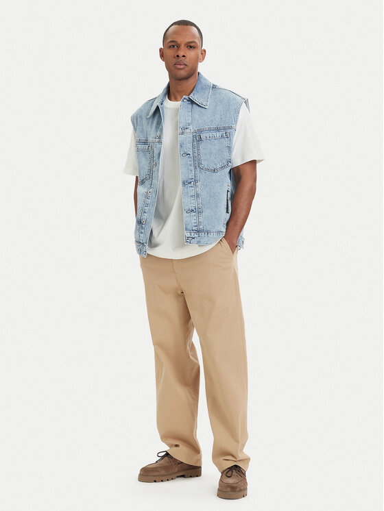 Karl Lagerfeld Jeans Karl Lagerfeld Jeans Kamizelka B2M14024 Niebieski jasny Regular Fit