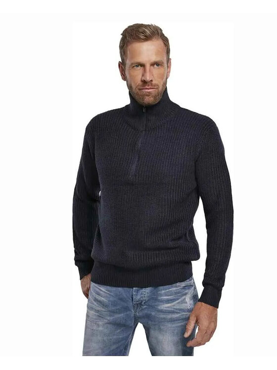 Brandit Brandit Sweter 5019.8 Granatowy Regular Fit