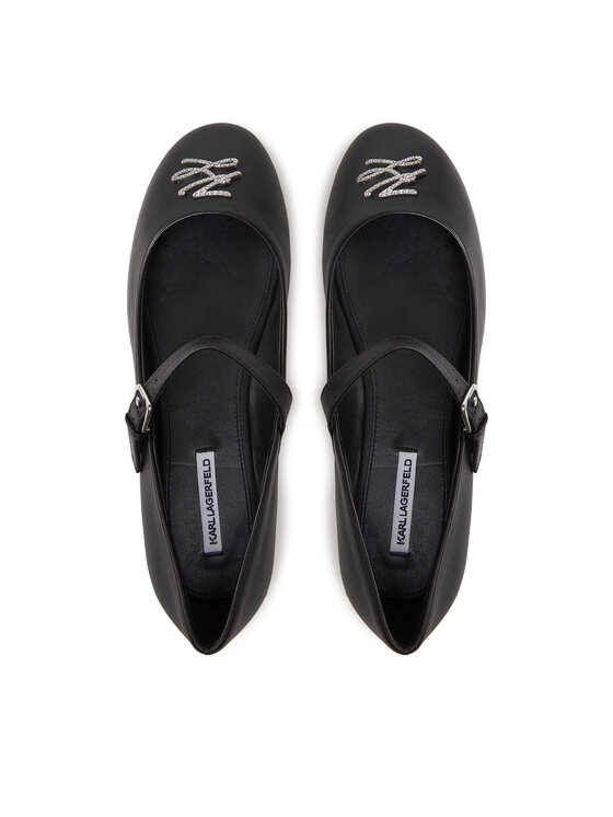 KARL LAGERFELD KARL LAGERFELD Baleriny Karo KL40121S Czarny
