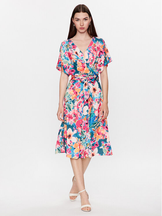 TATUUM Tatuum Φόρεμα υφασμάτινο Milenno T2308.212 Τυρκουάζ Classic Fit