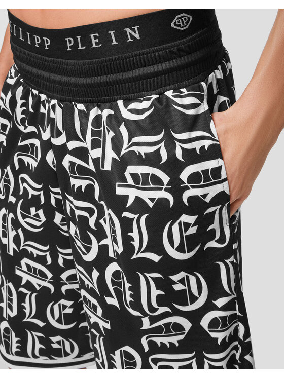 PHILIPP PLEIN PHILIPP PLEIN Szorty sportowe 30430 Czarny Jogger Fit