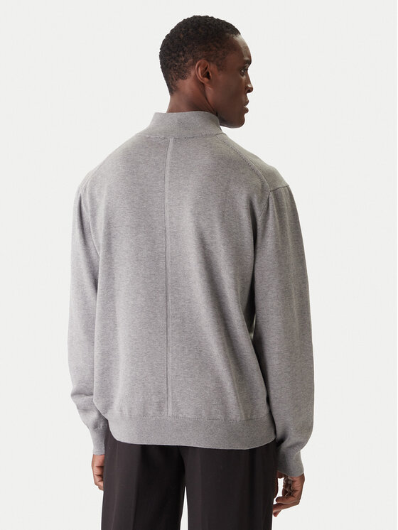 Calvin Klein Calvin Klein Pulover LV040BM356 Gri Regular Fit