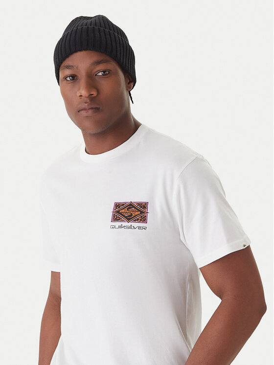 Quiksilver Quiksilver T-krekls Evo Youth Crisis EQYZT08192 Balts Regular Fit