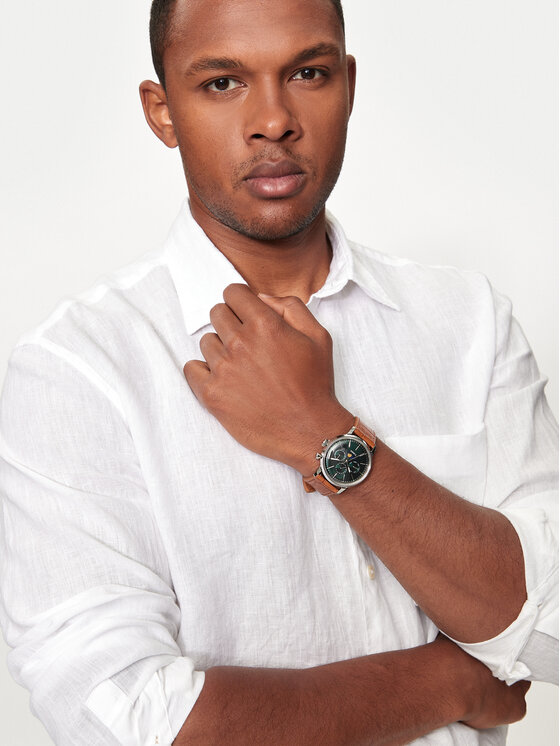 Timex Timex Годинник Marlin TW2W51000 Коричневий
