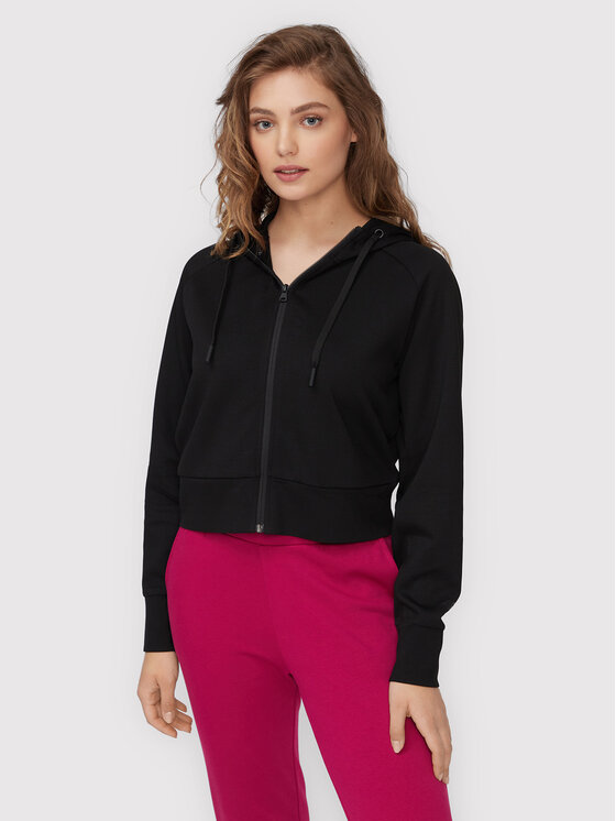 4F 4F Bluză H4Z22-BLD027 Negru Cropped Fit