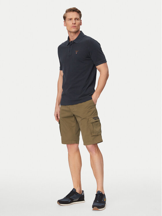 Aeronautica Militare Aeronautica Militare Pantaloncini di tessuto 261BE0066UCT01122 Verde Regular Fit